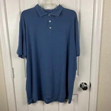 Peter Millar Men's Royal Blue Golf Polo Short Sleeve Shirt Size XXL