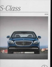 2018 18  Mercedes Benz S Class All Models  Original  Sales Brochure 
