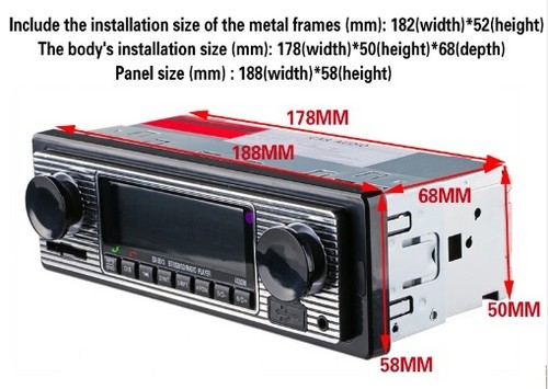 Classic Retro Car Stereo Head Unit Radio CD Players - Picture 3 of 6