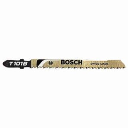 5 Pcs T101BF Bi-metal T-Shank Jigsaw Blades – 75mm Working Length, Blue, For Clean Cuts In Hardwood And Softwood