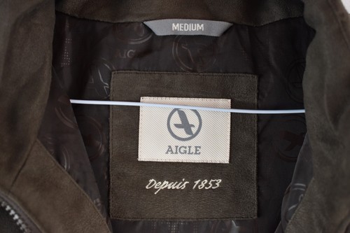 AIGLE braune wattierte Weste Gr. M Herren Full Zip Weste Freizeit Outdoor Oberbekleidung - Bild 4 von 8