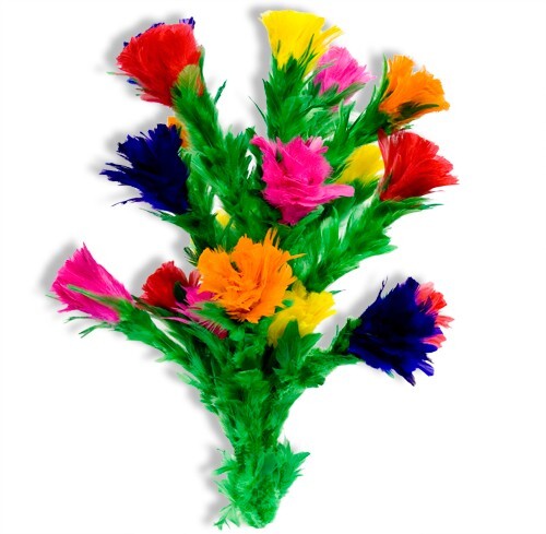 Large PRODUCTION FEATHER FLOWER BOUQUET Sleeve 20 Bud Plume Stage Magic Trick