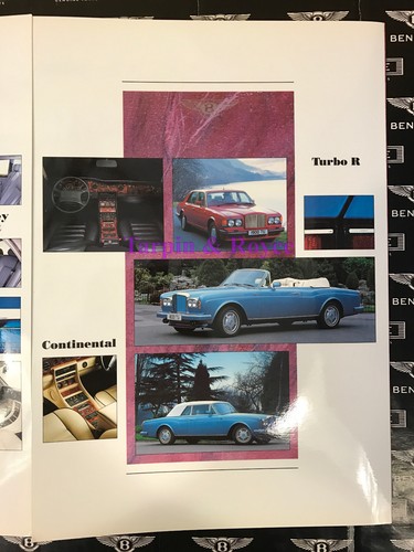 1990's Rolls Royce Bentley Model Line up Brochure item#RRBB1 - Picture 6 of 9