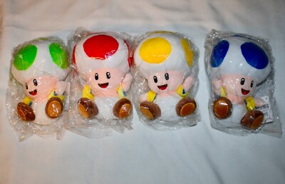 New! Super Mario Bros Mushroom Toad Plush Toy Doll Gift Stuffed Animal Gift 7  