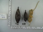SET WEIGHTS AND ROPE FOR THE ALARM OF FRENCH COMTOISE OR MORBIER CLOCK