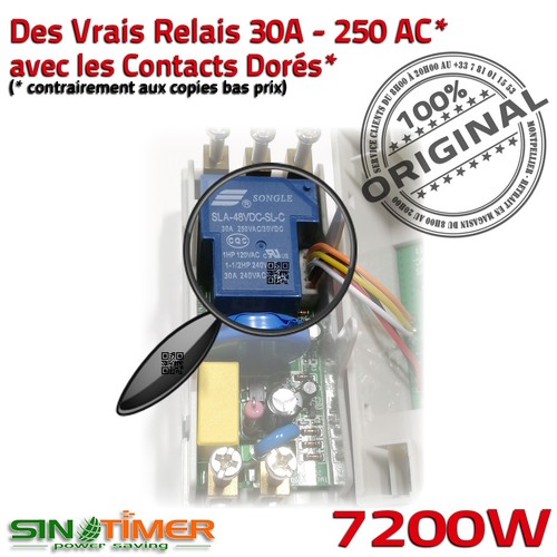 Commutateur Jour-Nuit Heures Creuses Arrosage Rail DIN 30A 7kW 16 Programmes - Photo 3/7
