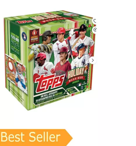 2023 Topps Holiday MLB Baseball Trading Cards Mega Box - 0.5 lb