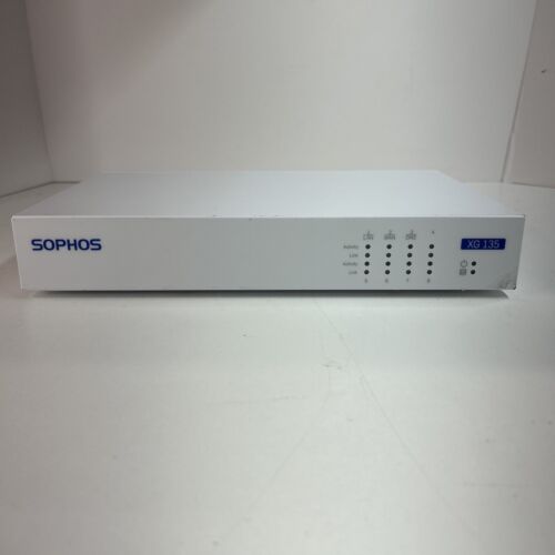 Sophos XG 135 Rev 2 Network Security Firewall VPN Appliance