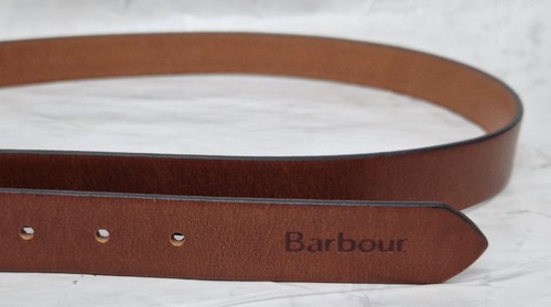 BARBOUR EST.1894 Mens Pull Up Large 39"-44" Tan Leather Belt MRRP £42.95 - 第 5/5 張圖片