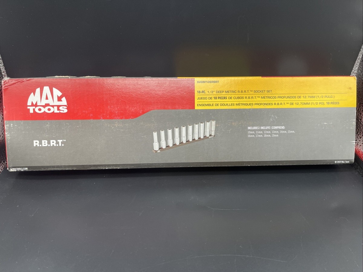 Mac Tools SVDM106RBRT 10Pc 1/2 Mac Tools SVDM106RBRT 10Pc 1/2