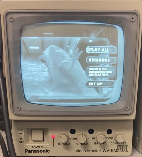 PANASONIC VIDEO MONITOR WV-BM500U 5" DIAGONAL BLACK-AND-WHITE - Picture 7 of 8