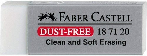 Faber-Castell Dust-Free Comfort Edge Eraser Rubbers - White - Picture 3 of 5