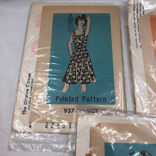 (Lot of 5) Vintage Sewing Mail Order Printed Pattern Marian Martin Uncut 20s 30s - Picture 2 of 13