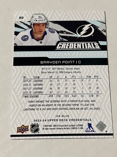 2023-24 Upper deck Credentials BASE #1-100 You Pick From List Complete your set - Picture 159 of 199