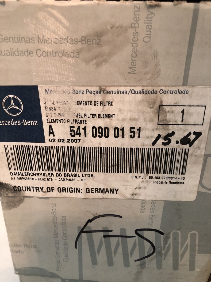 GENUINE MERCEDES-BENZ A 541 090 01 51 FUEL FILTER NEW OEM | eBay