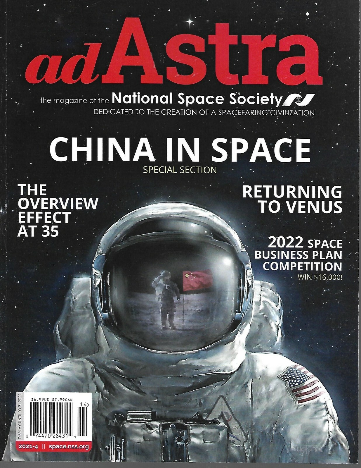adAstra MAGAZINE OF NATIONAL SPACE SOCIETY 2021-4,CHINA IN SPACE SPECIAL  SECTION | eBay