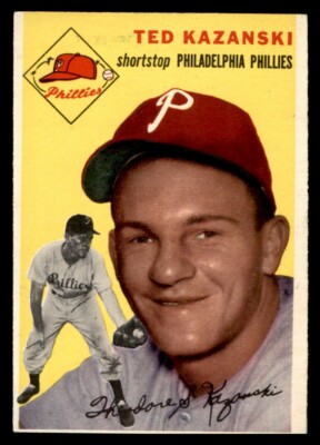 1954 Topps Baseball #78 Ted Kazanski EX *e1 | eBay