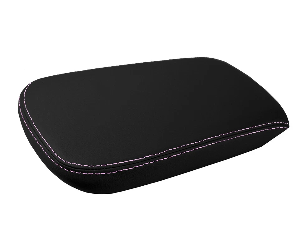 Se adapta a Chrysler 200 2011-2014 PVC Cuero Consola Tapa Pull Over Cubierta Puntada Rosa Foto 2 de 4