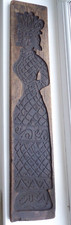 Large vintage Dutch Gingerbread Mould Biscuit Mold Wooden Decor Folk Hand Carved
