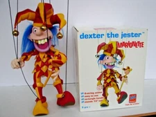 RARE Dexter The Jester Marionette designed by Daniel Oates 2001 for Bozart W/Box