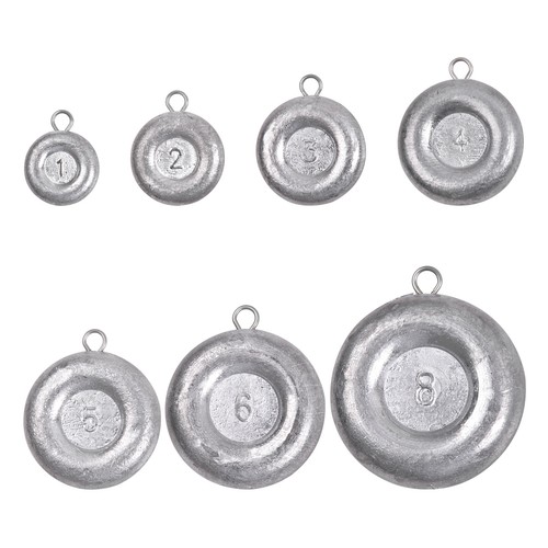 Fishing Disc Sinkers Weights Coin Sinkers Fishing Weights Lead Weights 1OZ-8OZ - Picture 15 of 22