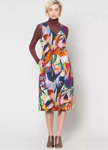 Excellent Condition Gorman x Megan Grant “Shadow Garden” Midi Dress Sz 8 Small