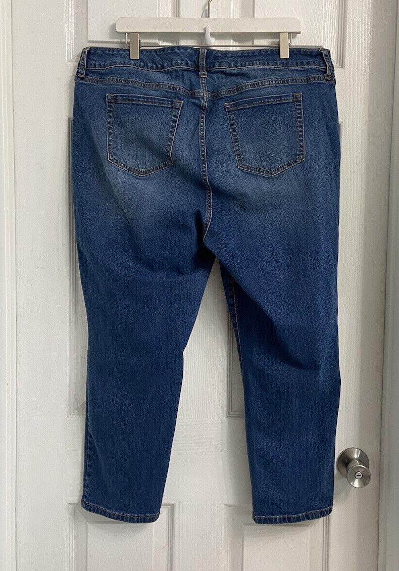 Torrid Denim Jeans Size 20 Straight Leg Blue Ankl… - image 4