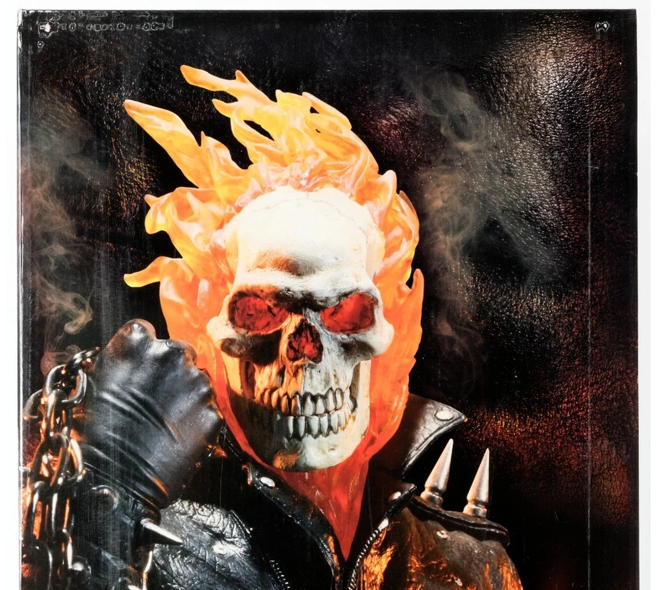 SELLADO/Nuevo Sideshow Coleccionable GHOST RIDER PELÍCULA Maqueta Estatua Figura Premium Foto 3 de 4