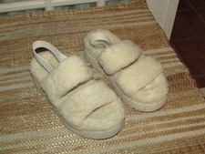 UGG Women's Oh Fluffita 1 Sheepskin Sandals Size 9
