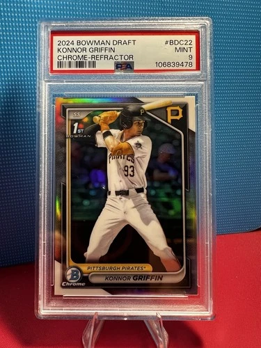 New Listing2024 Bowman Draft Chrome - Konnor Griffin - 1st Bowman Refractor - PSA 9