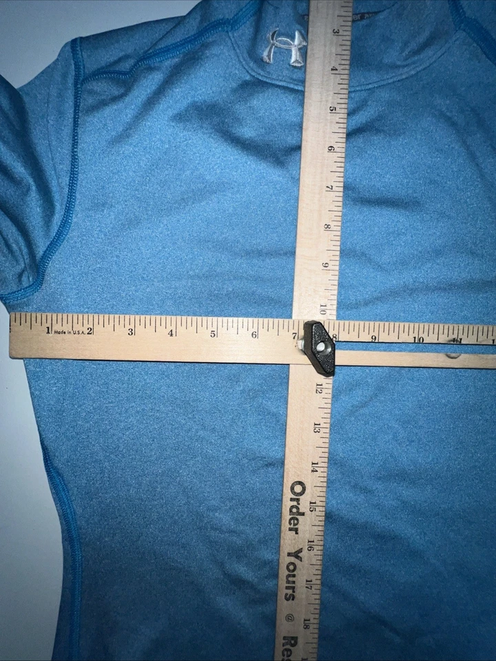 Under Armour ColdGear Mock Neck Shirt Women’s M Fitted Long Sleeve micro fleece - Image 4 of 4