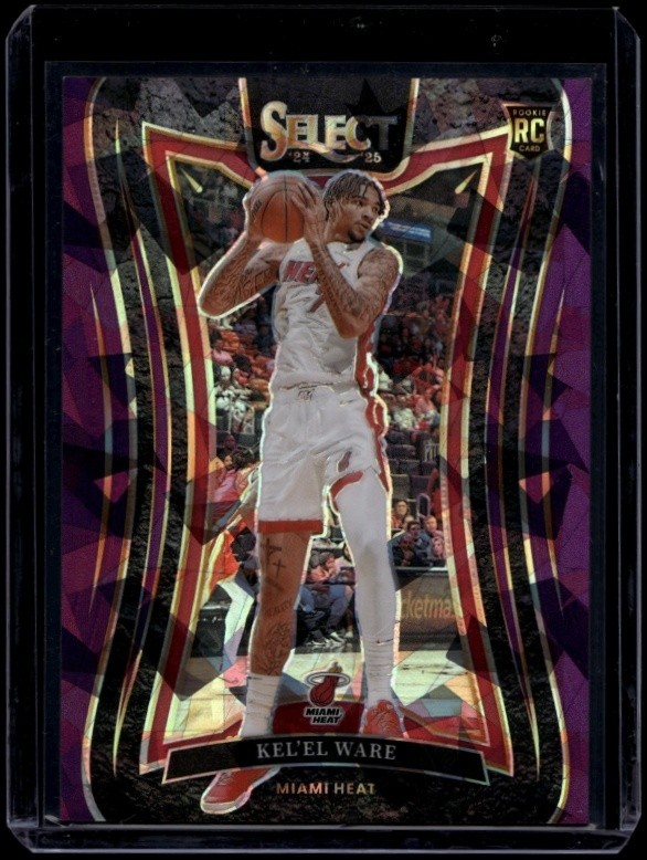 2024-25 Panini Select Kel'el Ware #372 RC Mezzanine Purple Cracked Ice /99