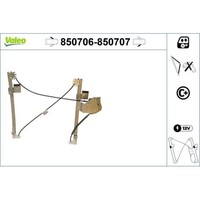 1X Fensterheber Valeo 850706 Passend FüR Seat VW