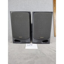 Aiwa SX-N3500 3 Way Bass Reflex Speaker System Pair Black 40W 6 Ohm Made in USA