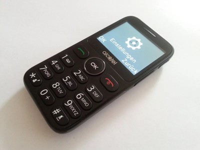 ALCATEL 2019G GRAU TOP OVP OHNE SIMLOCK OHNE VERTRAG SOS-NOTRUFTASTE TASTENHANDY
