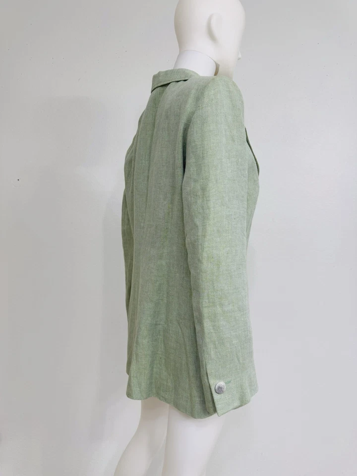 Giorgio Armani (best line) Pale Mint Green Linen Blazer Jacket Italy IT50 NWOT - Image 3 of 4