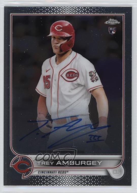 2022 Topps Chrome Rookie Auto Trey Amburgey #RA-TA Auto RC lh0