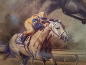 1987 Fred Stone Lady's Secret Racehorse Horse Gold Collector Plate COA