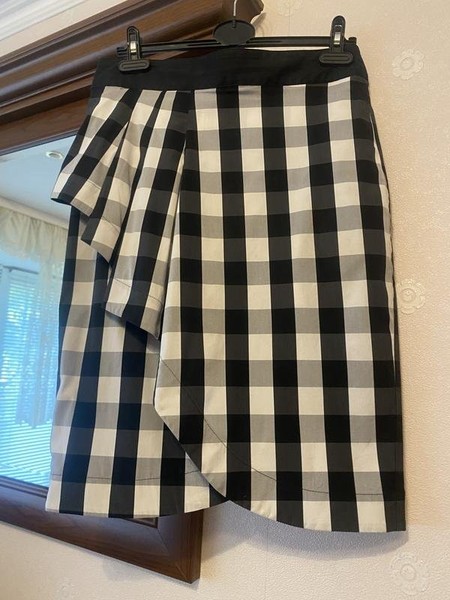 Women Karen Millen Skirt Black Denim 40
