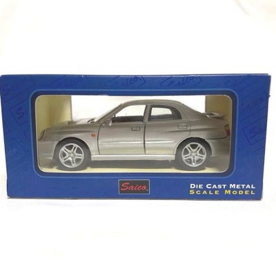 Saico 1/43 Silver Diecast Subaru Impreza Scale Model, Damaged Mirror