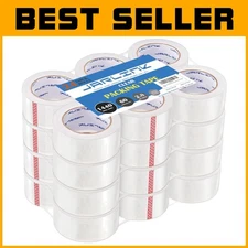 Industrial Strength Shipping Tape - 24 Rolls, 60 Yards Each