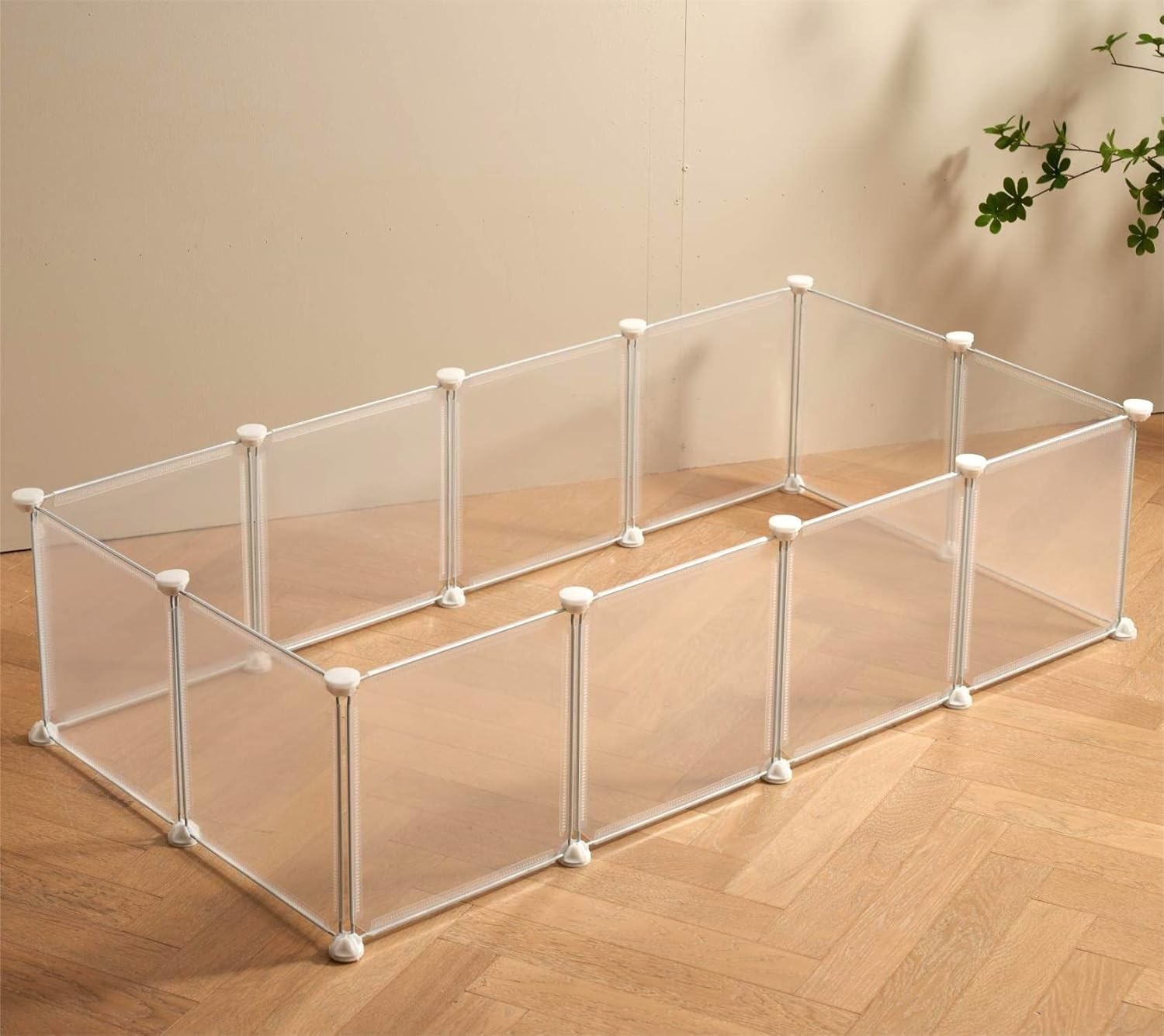 Transparent Clear Small Animal Playpen, Guinea Pig Cages, Puppy Dog Playpen, Pe