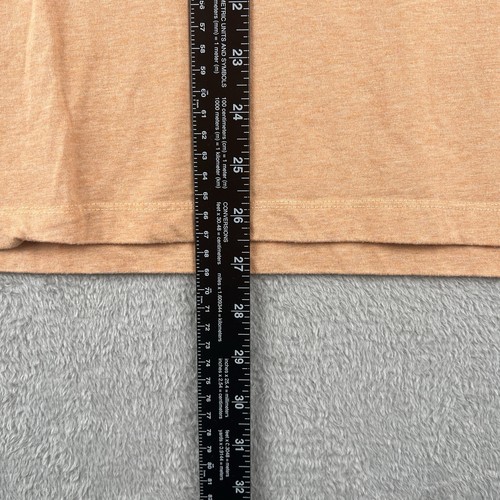 Kenneth Cole New York Shirt Men's Medium Orange Organic Cotton Short Sleeve Soft - Picture 4 of 11