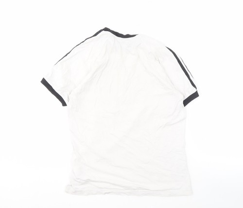 Camiseta Adidas para niños blanca manga corta con logotipo talla S - Imagen 2 de 12