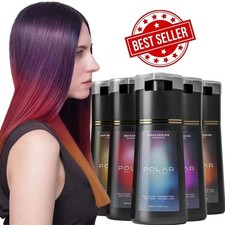 200ml Polar Hair Instant Dye Shampoo,Hair Color Shampoo for Hair Natural Color