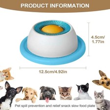 Pet Lick Bowl for Dogs Cats, Slow Feeder Lick Mats Anxiety Relief