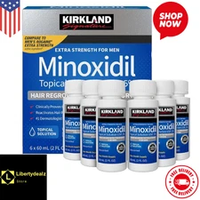 Kirkland Minoxidil 5% Extra Strength Men 6 Month Supply Hair Regrowth Solution