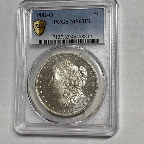 1882-O New Orleans Morgan PCGS MS63PL💥 Proof-Like 💥 Fabulous Shine! #245