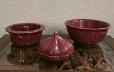 Longaberger Woven Traditions Set Colander Garlic Bundt In Paprika 3 Pieces NWOB