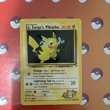 lt surge's pikachu pokemon card Lt. Surges Pikachu Pokmon Card